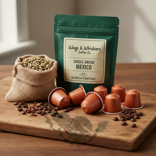 Mexico Coffee Pods | Single-Origin Nespresso-Compatible Pods – Wags & Whiskers Coffee Co.