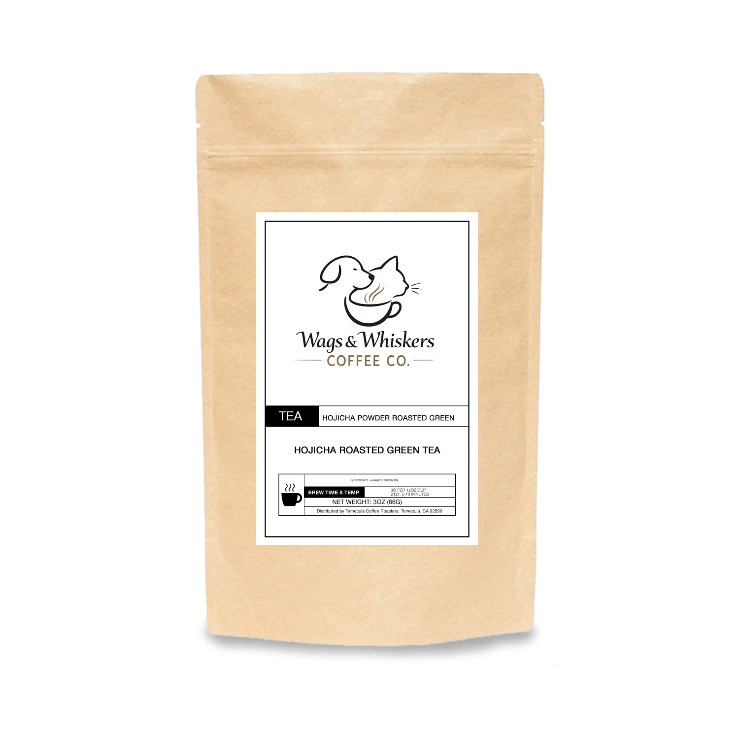 Hojicha Tea | Japanese Roasted Green Tea Powder – Wags & Whiskers Coffee Co. - Wags & Whiskers Coffee Co.