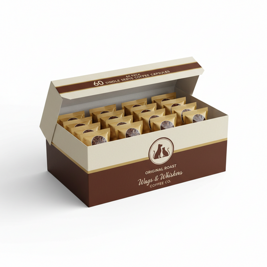 60 Pack Single Serve Coffee Capsules | Original Roast | Wags & Whiskers Coffee Co.