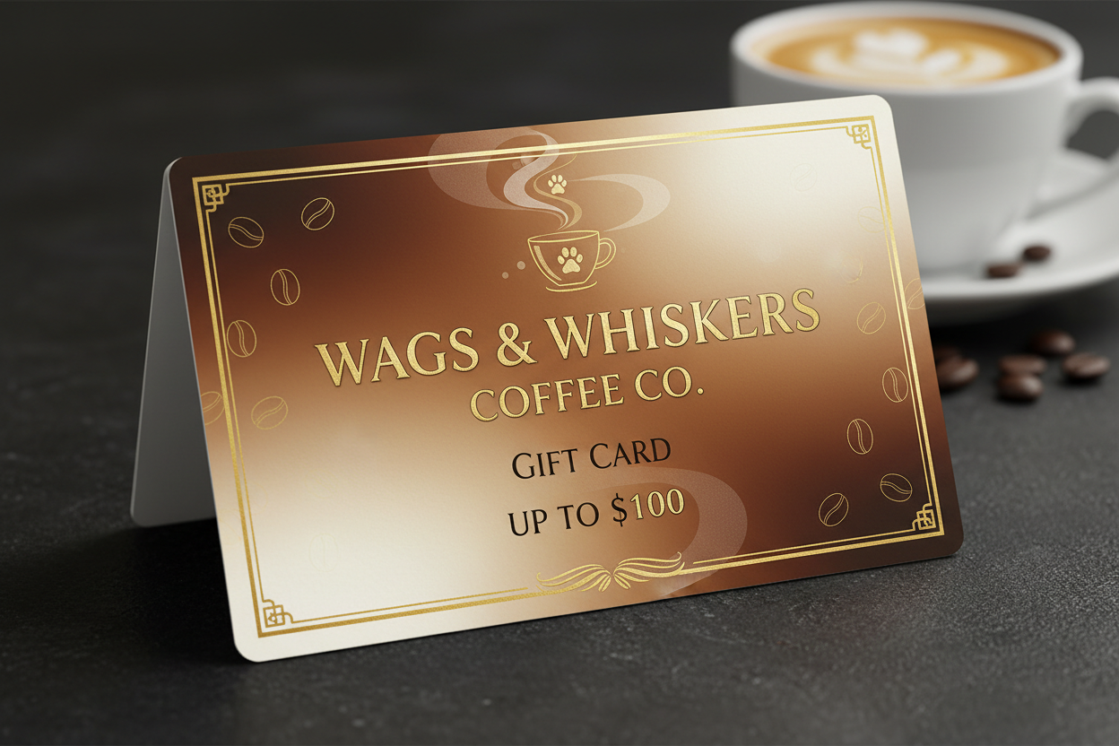 Wags & Whiskers Coffee Co. gift card - Wags & Whiskers Coffee Co.